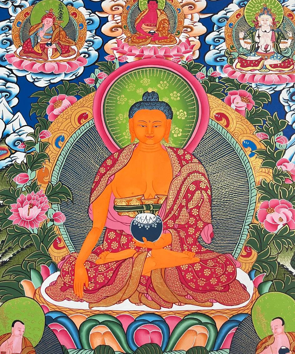Shakyamuni Buddha Thangka – Tibetan Buddhist Art