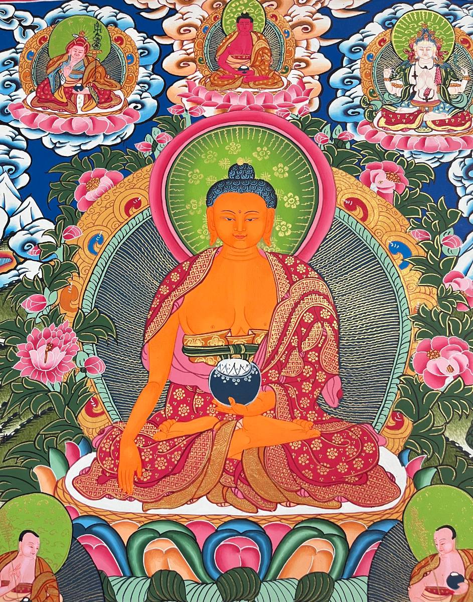 Shakyamuni Buddha Thangka – Tibetan Buddhist Art