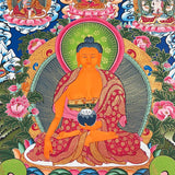 Shakyamuni Buddha Thangka – Tibetan Buddhist Art