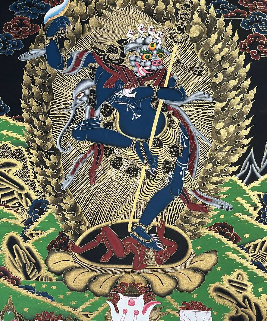 Singhamukha Thangka - Tibetan Painting