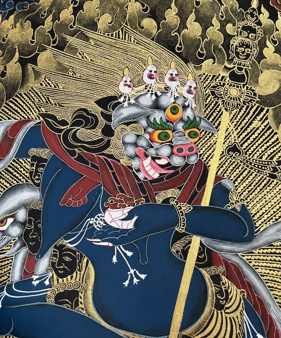 Singhamukha Thangka - Tibetan Painting