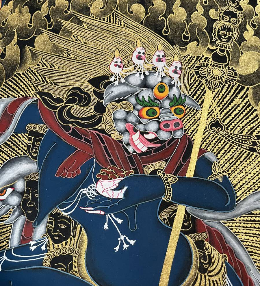 Singhamukha Thangka - Tibetan Painting