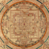 Kalachakra mandala thangka painting Tibetan wheel of time sacred geometry artwork