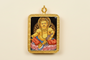 Yellow Zambala wealth deity thangka traditional Himalayan art