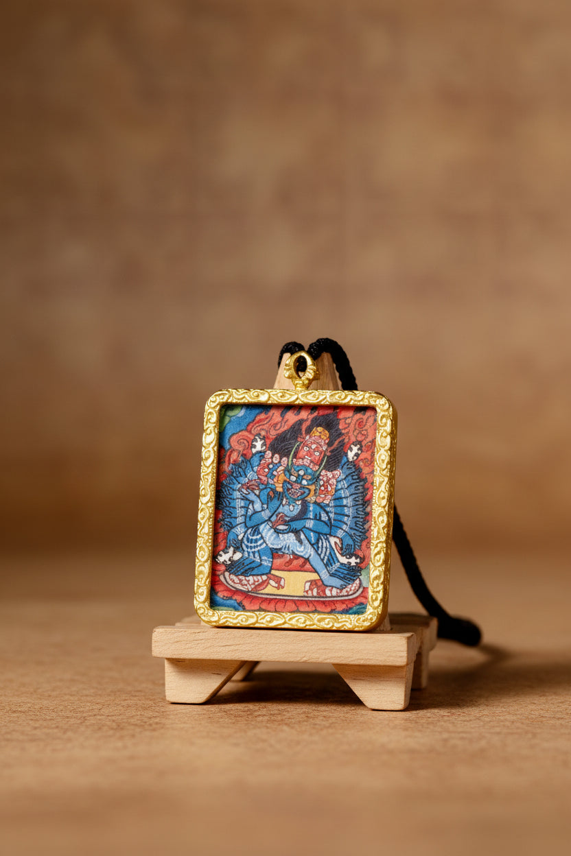 Yamantaka ghau thangka spiritual artwork Nepal