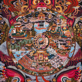 Wheel of Life Thangka - Sacred Tibetan Painting