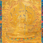 Dhukkar (Sitatapatra) Thangka - Handpainted Tibetan Art