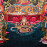 Hand-Painted Manjushri Thangka - Sacred Tibetan Painting
