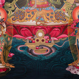 Hand-Painted Manjushri Thangka - Sacred Tibetan Painting