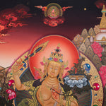 Hand-Painted Manjushri Thangka - Sacred Tibetan Painting