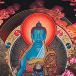 Medicine Buddha Thangka - Sacred Tibetan Art
