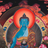 Medicine Buddha Thangka - Sacred Tibetan Art