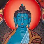 Medicine Buddha Thangka - Sacred Tibetan Art