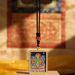 Green Tara compassion deity thangka traditional Himalayan art