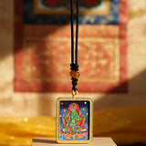 Green Tara compassion deity thangka traditional Himalayan art