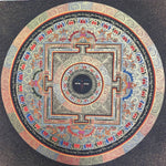 Round Mandala Thangka - Sacred Painting 
