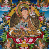 guru rinpoche thangka painting handmade in nepal