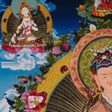 guru rinpoche thangka painting handmade in nepal