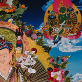 guru rinpoche thangka painting handmade in nepal