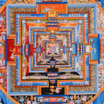  Kalachakra Mandala Thangka Buddhist Wheel of Time artwork 
