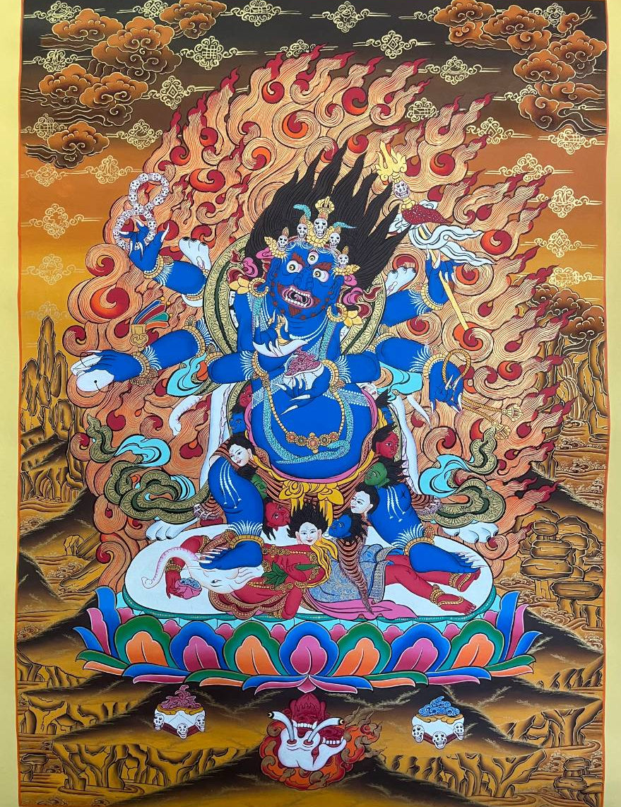 Mahakala Thangka Painting- Wrathful Deity