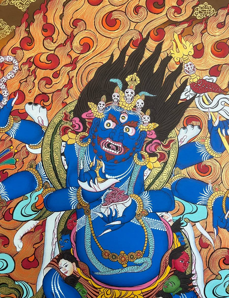 Mahakala Thangka Painting- Wrathful Deity