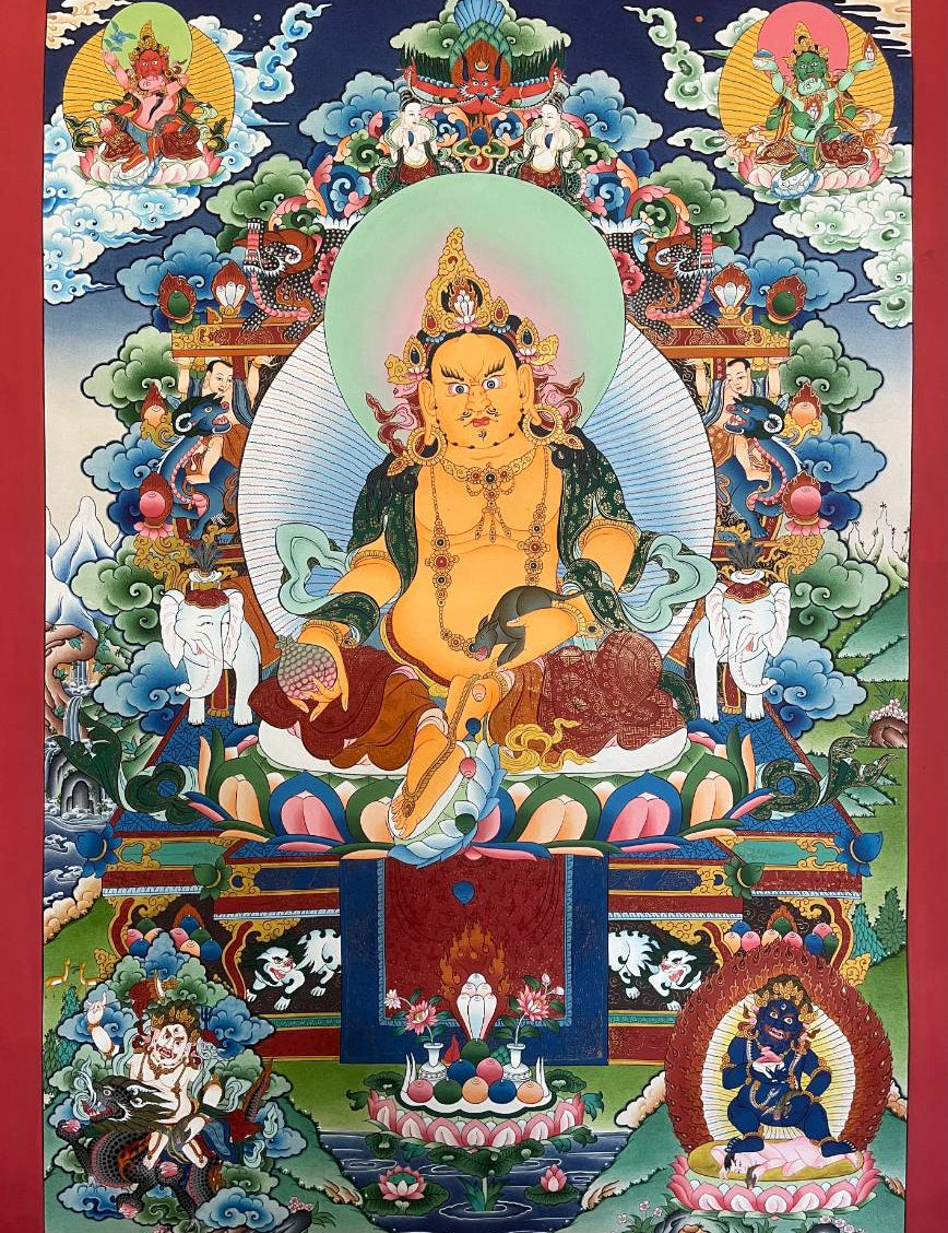 Zambala Thangka Painting - Tibetan Art
