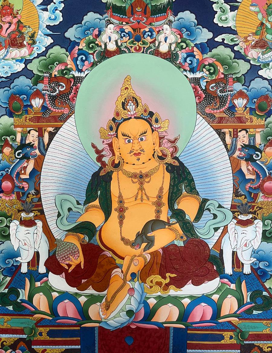 Zambala Thangka Painting - Tibetan Art