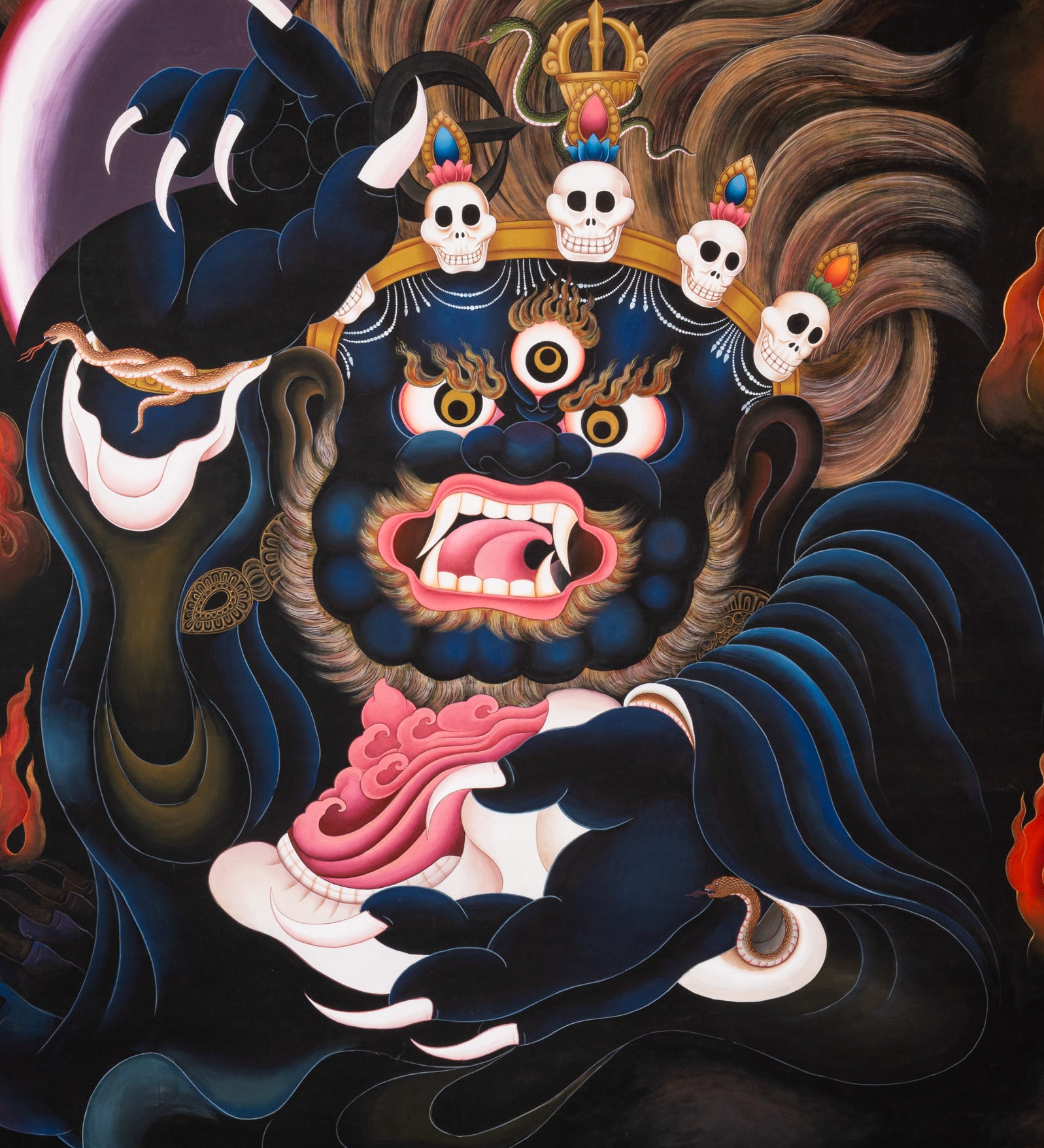 Mahakala Thangka - Tibetan Art for decor