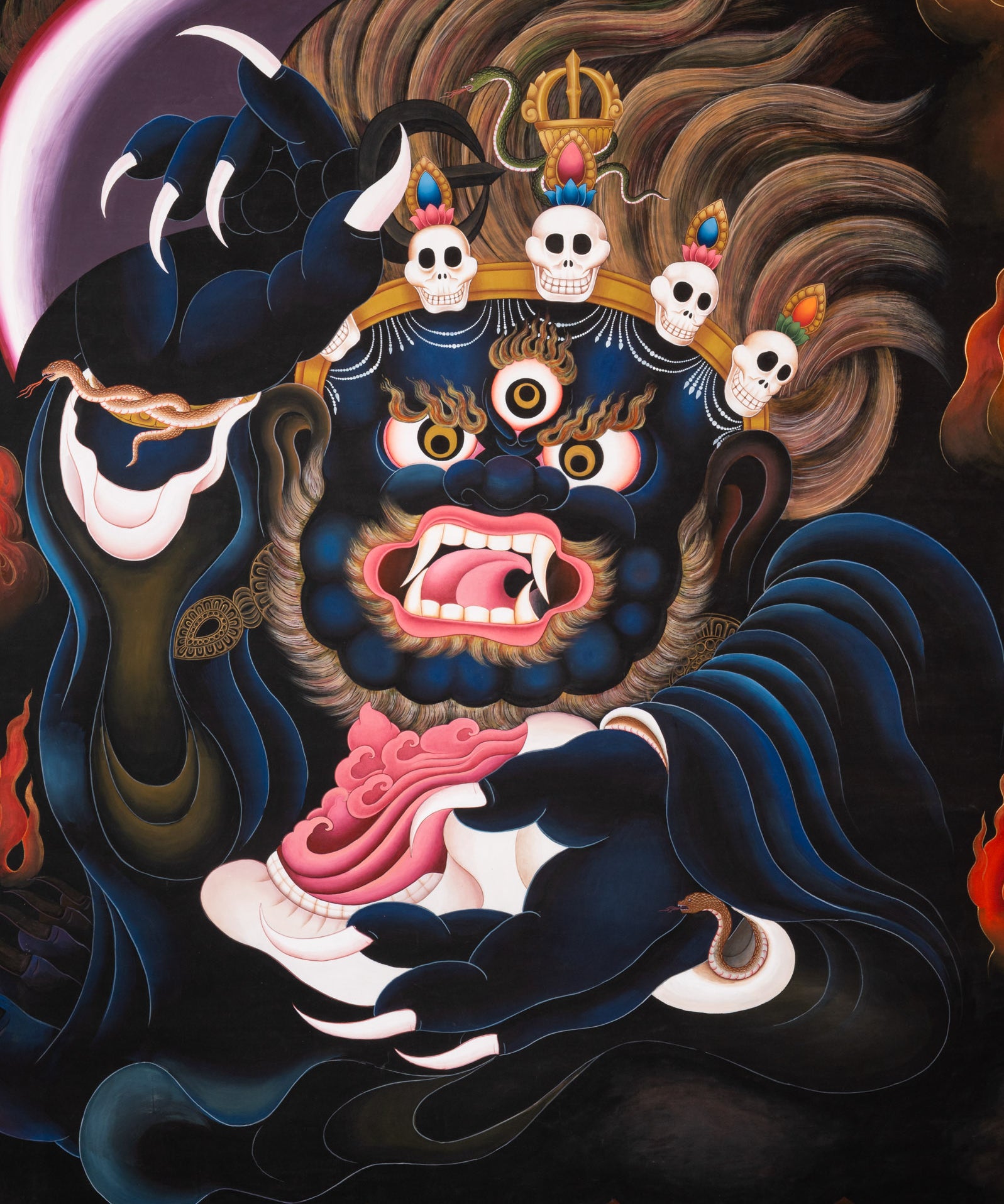 Mahakala Thangka - Tibetan Art for decor