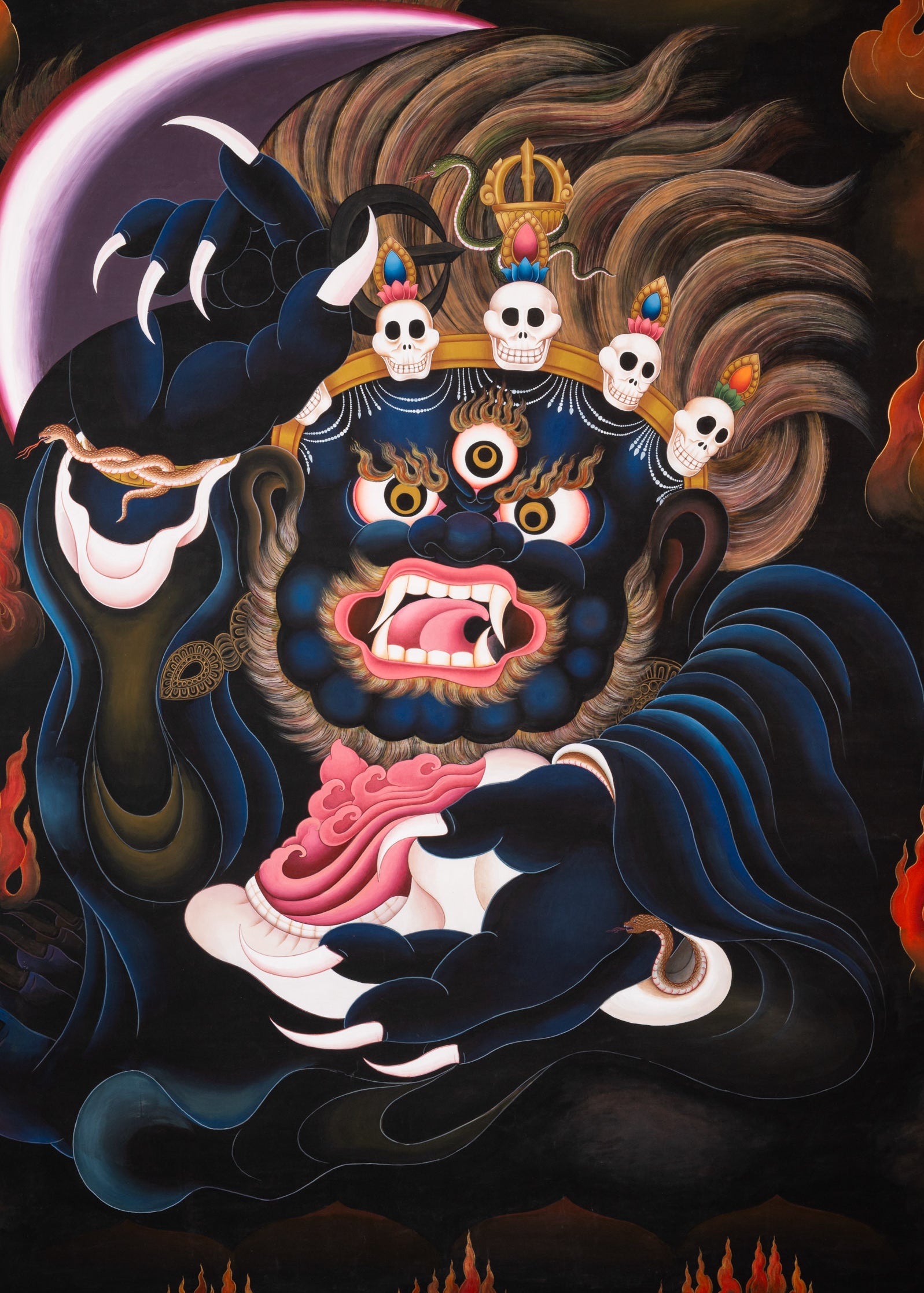 Mahakala Thangka - Tibetan Art for decor