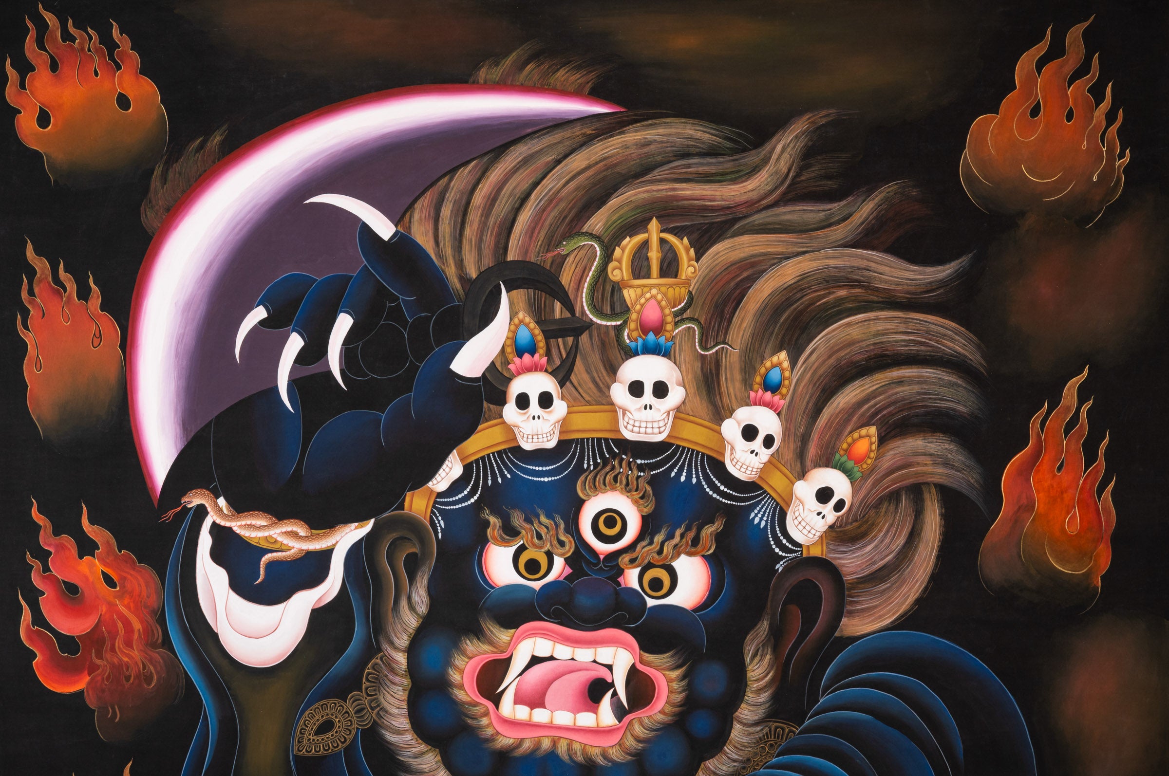 Mahakala Thangka - Tibetan Art for decor