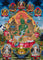 green tara thangka for meditation altar decor