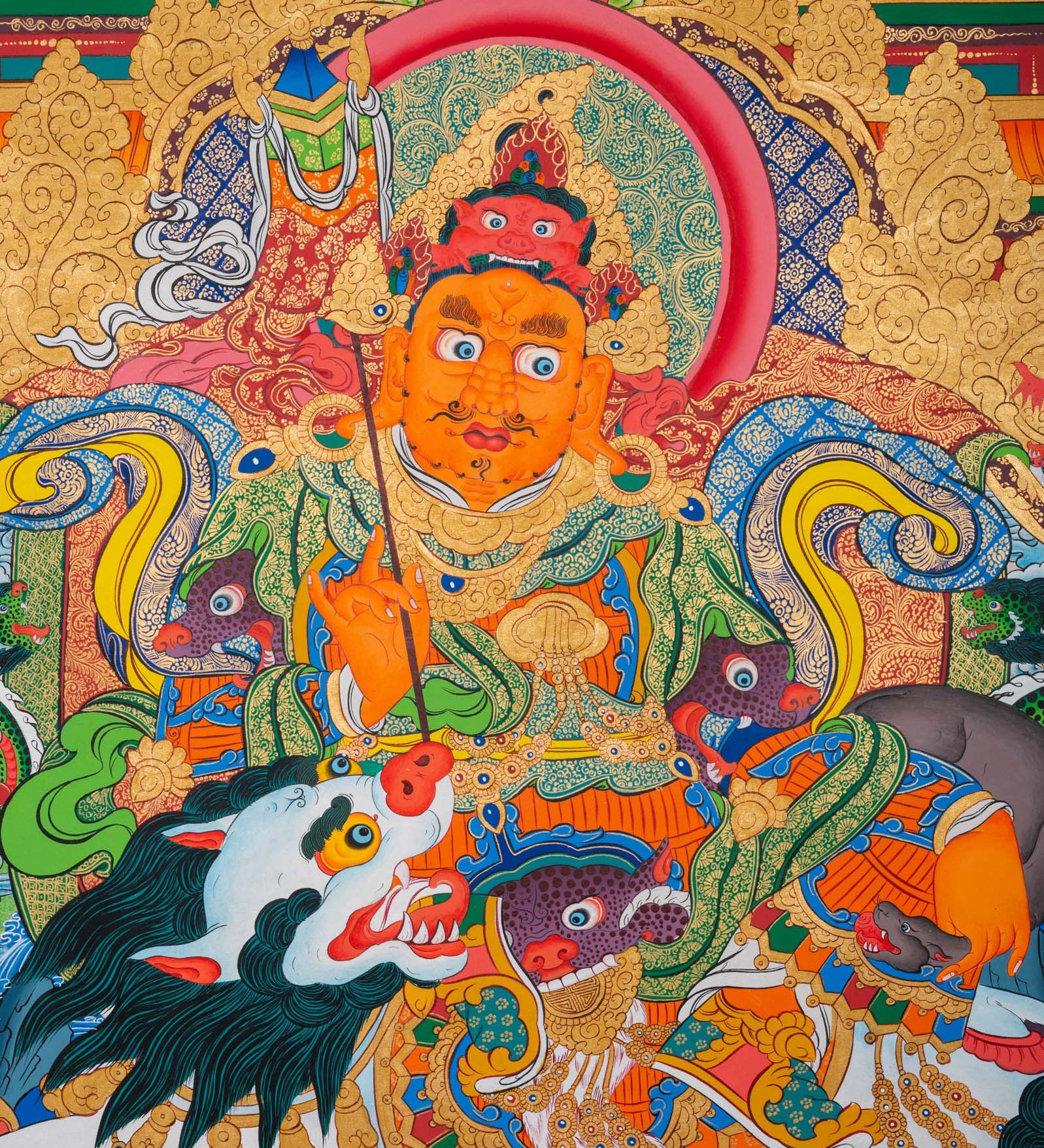 Singha Zambala Master Thangka Painting