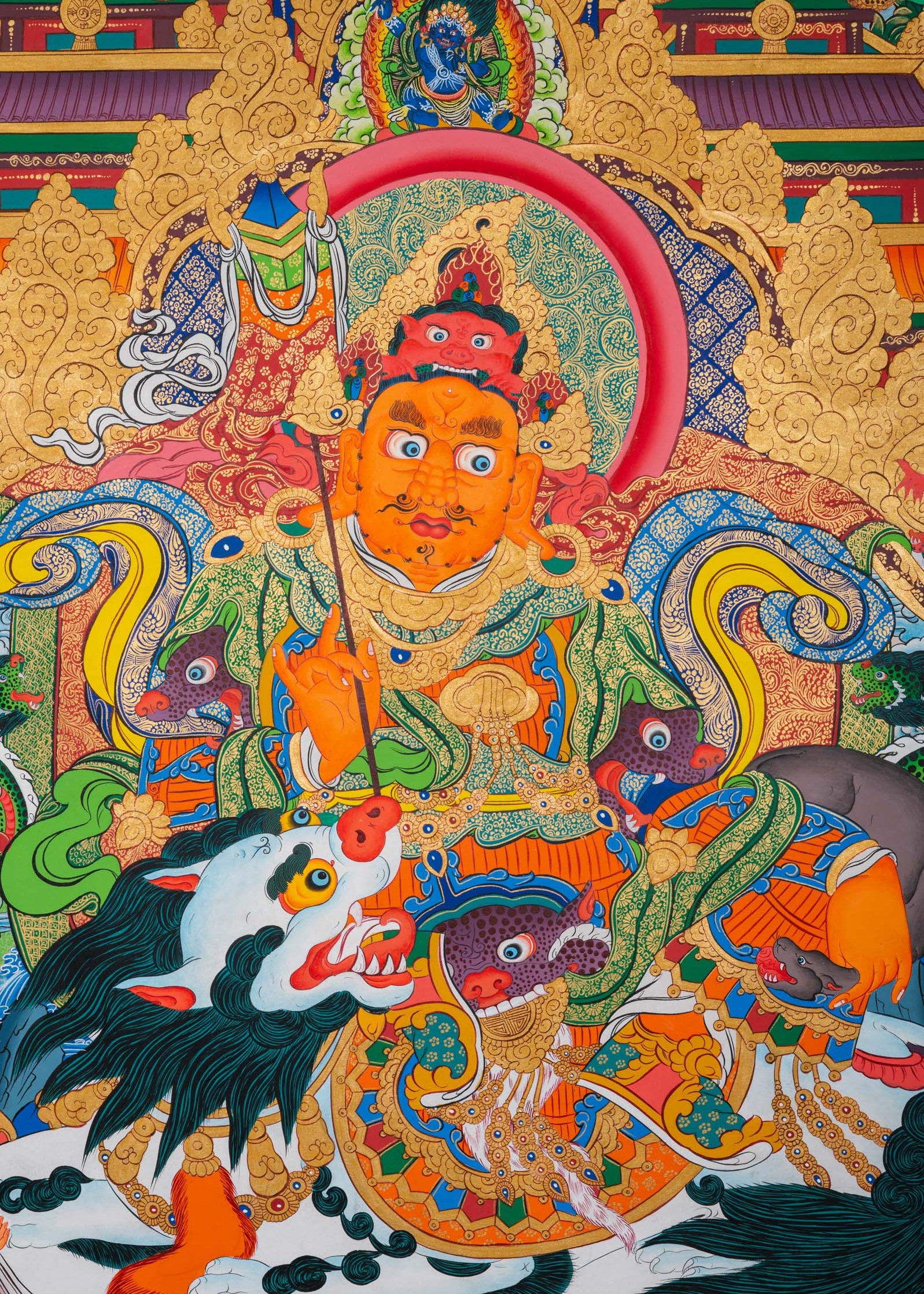 Singha Zambala Master Thangka Painting