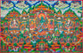 Masterpiece Green Tara Thangka  for sacred wall hanging decor.