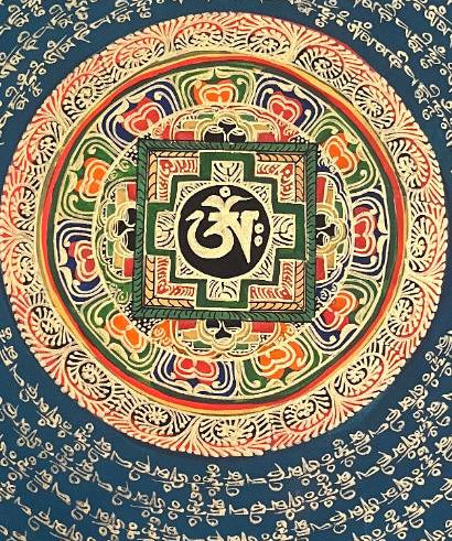 Om Mandala Thangka - Sacred  Painting