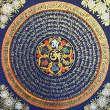 Mantra Mandala - Thangka Painting- Wal hanging Decor