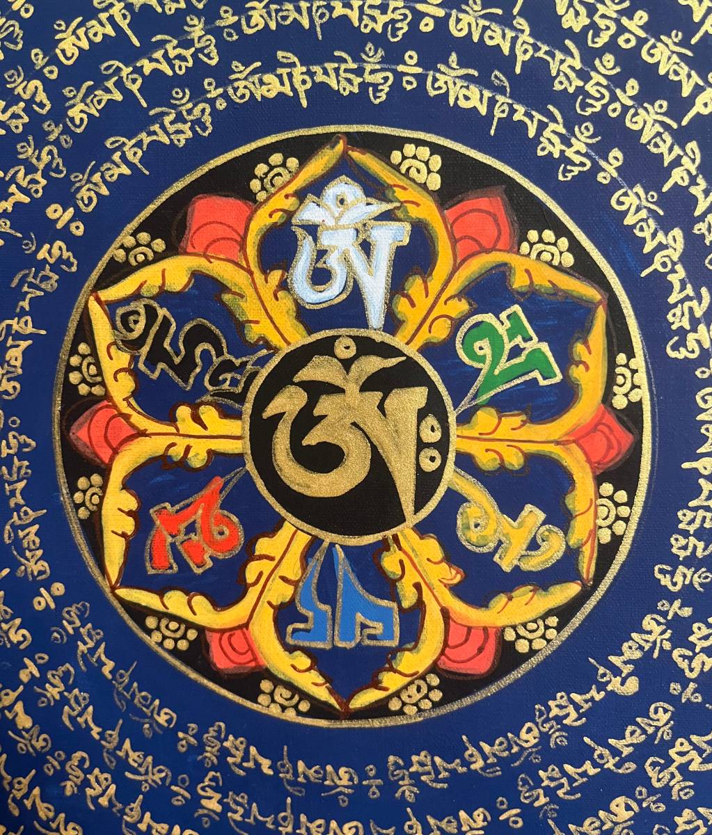 Mantra Mandala - Thangka Painting- Wal hanging Decor