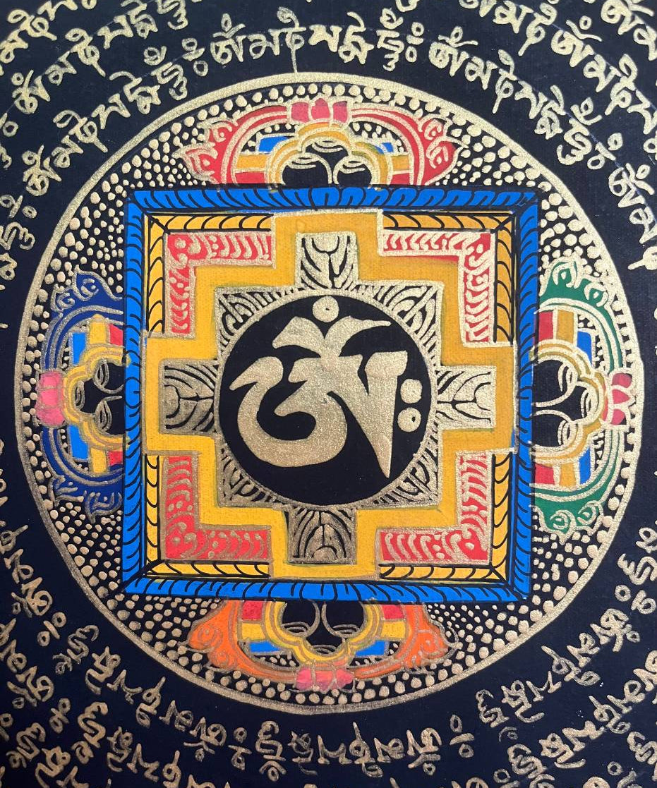 Om Mandala Thangka - Sacred Painting