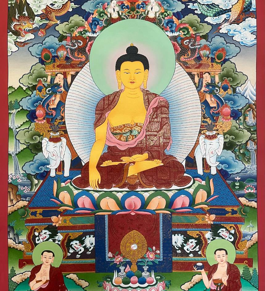 Shakyamuni Buddha - Tibetan Painting