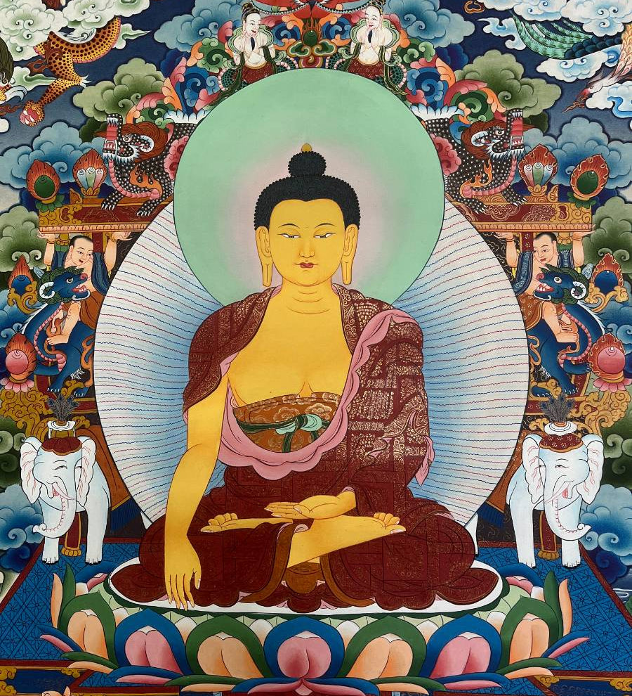 Shakyamuni Buddha - Tibetan Painting