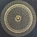 Mantra Mandala Thangka - Handpainted art