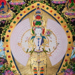 1000 Armed Avalokiteshvara Thangka - Handpainted Tibetan art