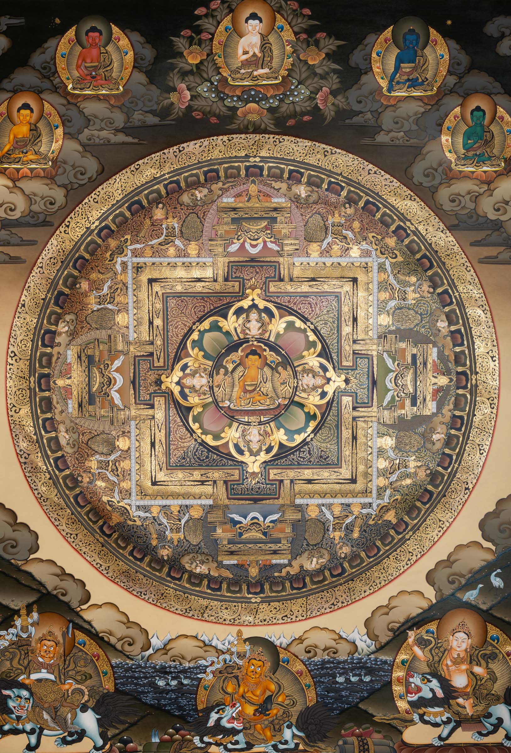 Exclusive Buddha Mandala Thangka - Tibetan Handpainted Art