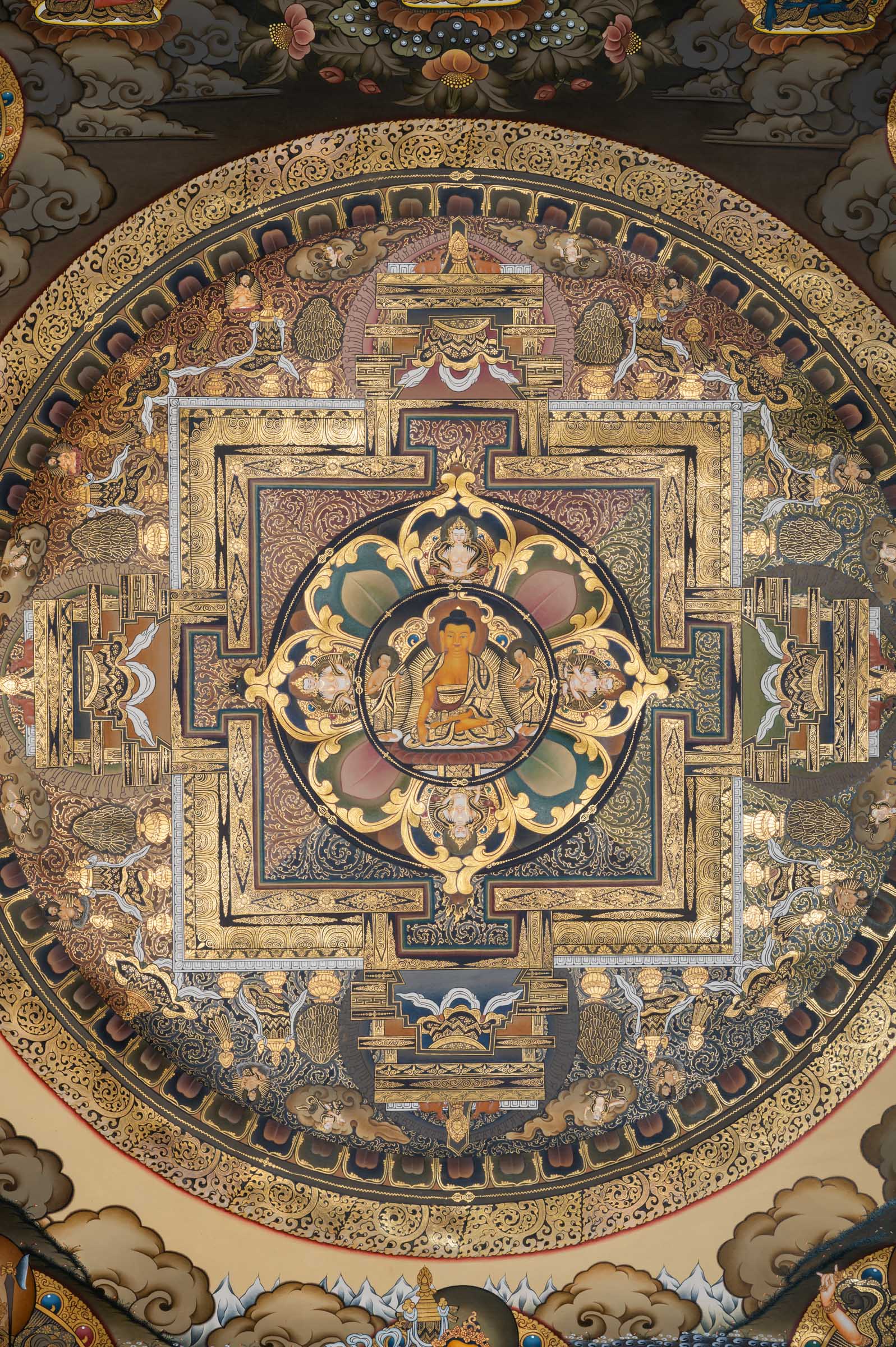 Exclusive Buddha Mandala Thangka - Tibetan Handpainted Art