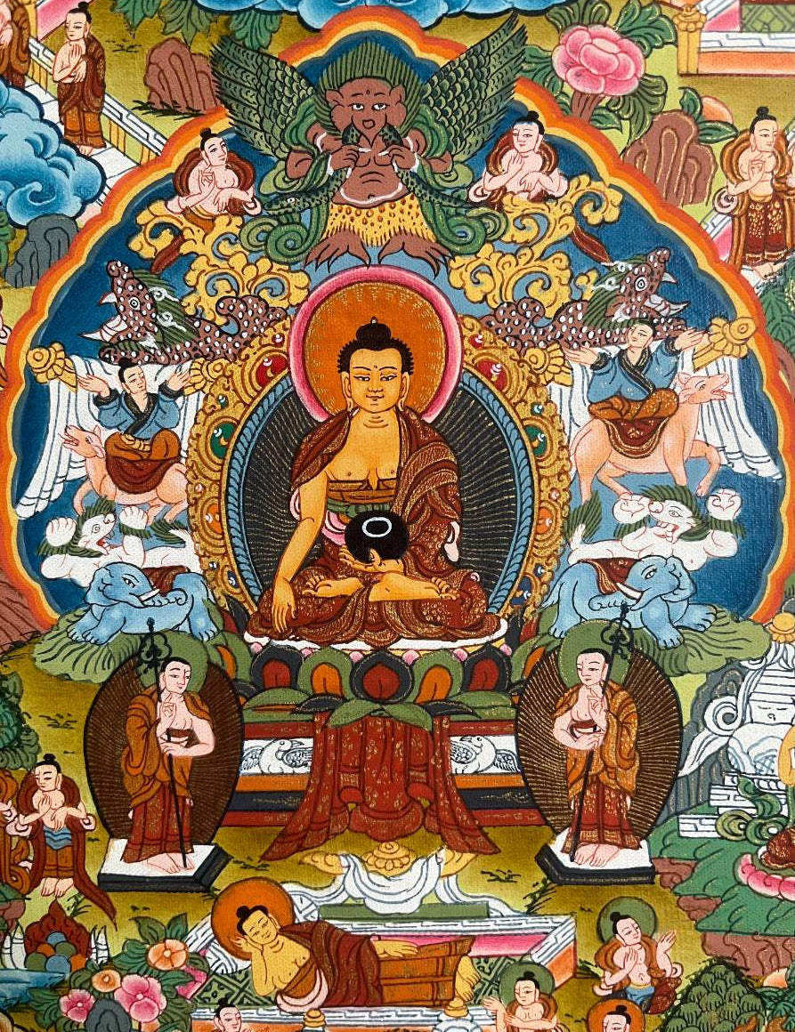 Buddha Life Thangka Painting