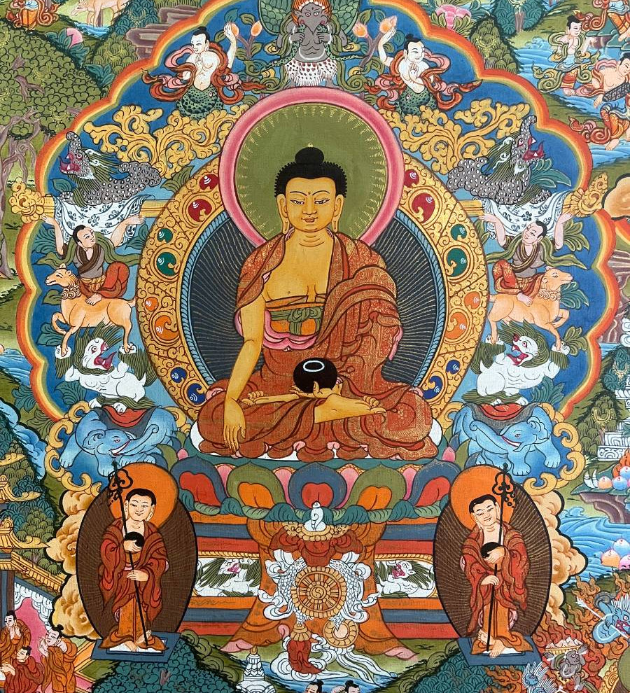 Buddha Life Thangka Painting