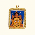Zambala Ghau Thangka Tibetan wealth deity miniature artwork from Nepal