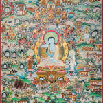 Hand-Painted Thangka of Jetsun Milarepa - Tibetan Painting